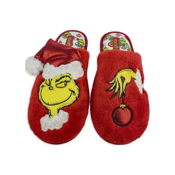 Dr. Seuss  Grinch Slippers Adult - Picture 4 of 4